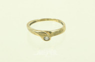 Damenring mit 1 kl. Brillant von ca. 0,01ct