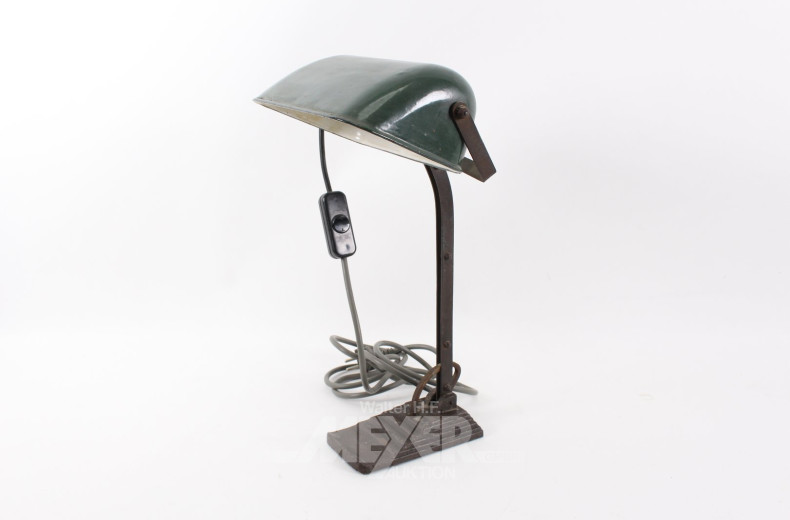 alte Schreibtischlampe