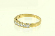 Damenring mit 7 Brillanten, ca. 0,4ct.