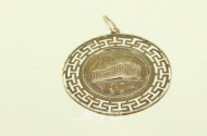 Anhänger mit griech. Medaille, Fassung in 585 GG