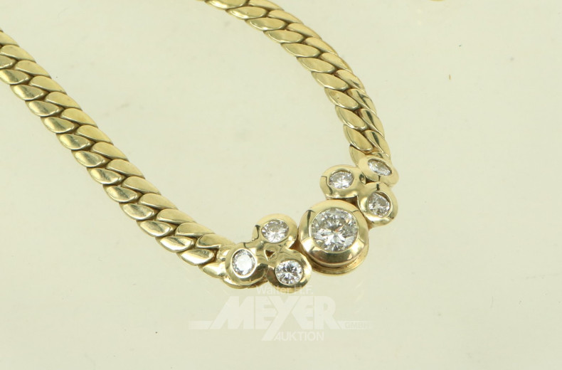 Collier im Verlauf mit Anhänger