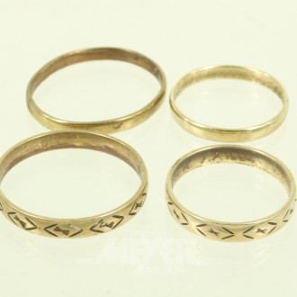 4 Trauringe