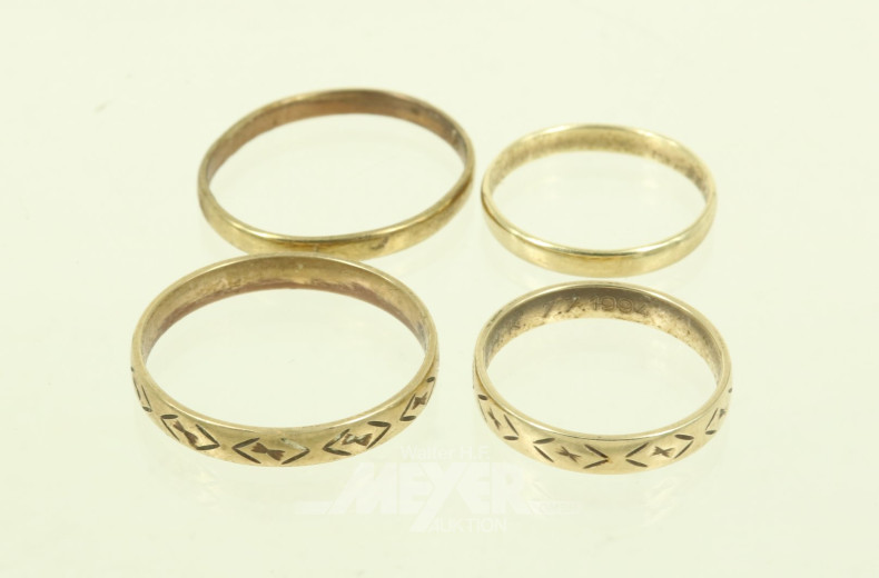 4 Trauringe
