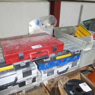 Posten div. Sortimentkästen, Elektrik-Installationsmaterial, Werkzeuge und Zubehör