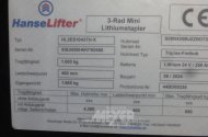 E- Frontgabelstapler, blau, Lithiumbatterie