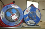 2 Kabeltrommel, 25 m. + 40 m., Starkstrom wie 230 Volt, Schuko