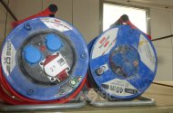 2 Kabeltrommel, 25 m. + 40 m., Starkstrom wie 230 Volt, Schuko