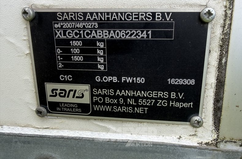 Kofferanhänger SARIS, weiß