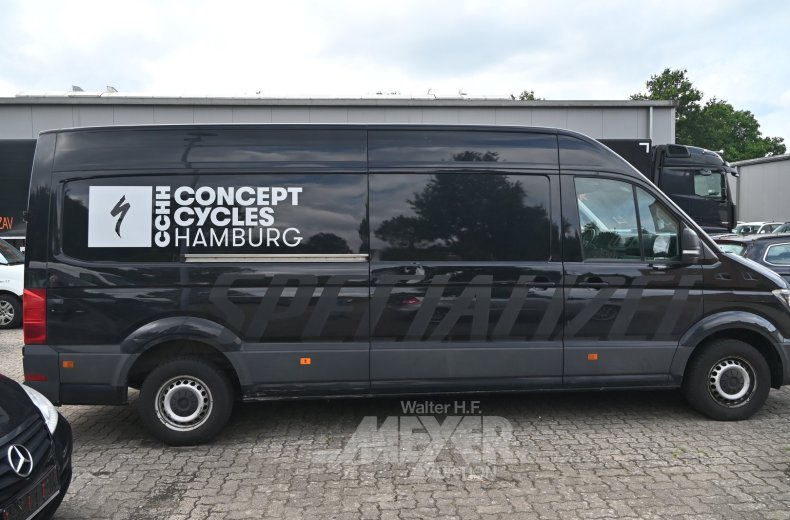 Volkswagen Crafter 35TDI VA, Kastenwagen, deep black perleffekt, teilfoliert