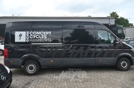 Volkswagen Crafter 35TDI VA, Kastenwagen, deep black perleffekt, teilfoliert