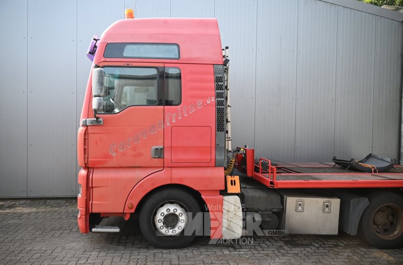 MAN TGA 18.390 4x2 Sattelzugmaschine, mit Tieflader Meusburger