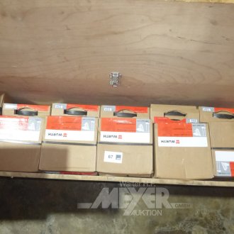 Posten Verbrauchsmaterialien, Nagelpakete WÜRTH, in gr. Holzbox