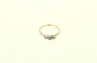 Ring mit 3 Altschliffdiamanten