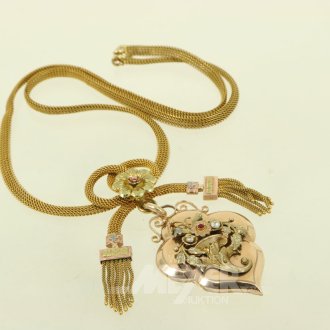 Antike Kette mit Medaillon