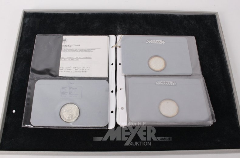 Sammlung „Münzen zur Fußball-Weltmeisterschaft 1986 in Mexiko“