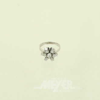 Ring mit Brillant von ca. 0,23ct