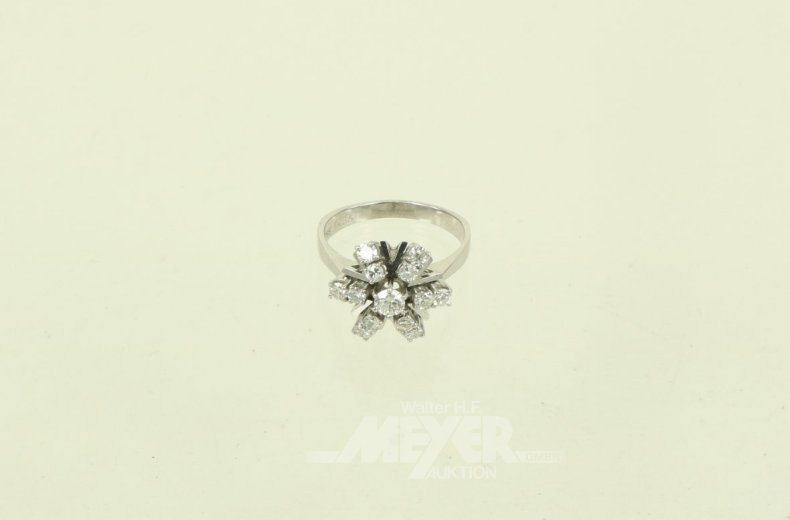 Ring mit Brillant von ca. 0,23ct