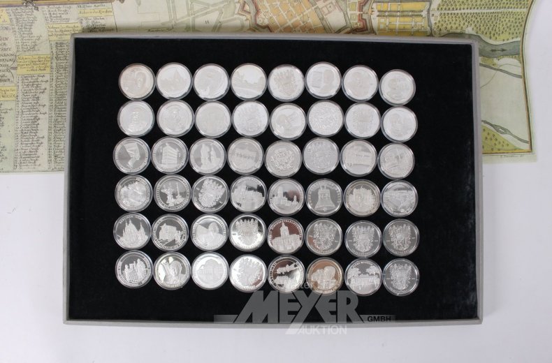 Silbermedaillen-Sammlung aus dem Abonnement von MDM
