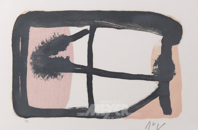 Farblithographie "Partage"