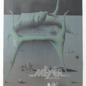 Farblithographie "Salomo I, 16 unser Bett grünt...."