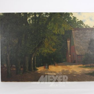 Gemälde "Forsthaus am Dobrock in Wingst"