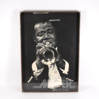 Hochwertiger Kunstdruck "Louis Armstrong"