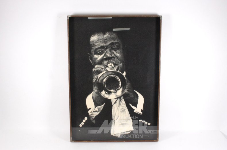 Hochwertiger Kunstdruck "Louis Armstrong"