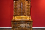 Barock-Aufsatzkommode, 18. Jh. mit Schreibfach, Tabernakelaufsatz