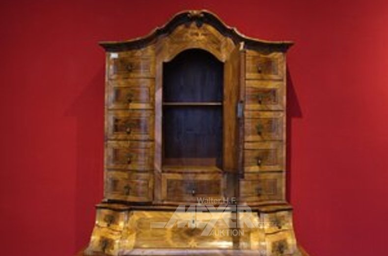 Barock-Aufsatzkommode, 18. Jh. mit Schreibfach, Tabernakelaufsatz