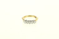 Ring mit 5 Brillanten von ges. ca. 0,50ct