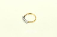 Ring mit 5 Brillanten von ges. ca. 0,50ct