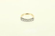 Ring mit 7 Brillanten von ges. ca. 0,35ct