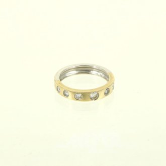 Ring mit 7 Brillanten von ges. ca. 0,40ct