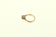 Antiker Solitärring mit 1 Altschliffdiamanten von ca. 0,20ct
