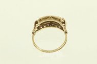 Damenring,besetzt mit 3 kl. Brillanten von zus. ca. 0,30ct