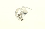 Kl. Brosche, besetzt mit 4 kl. Brillanten von zus. ca. 0,40ct