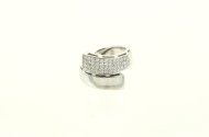 Ring, moderne Schlangenform, besetzt mit 44 kl. Brillanten