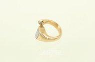 Ring, moderne Schlangenringform mattiert, Modellanfertigung