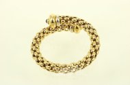 Armreif/Spange offen mit 2 Safir-Cabouchons