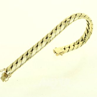 Rundpanzerarmband, teilw. mattiert, Handarbeit