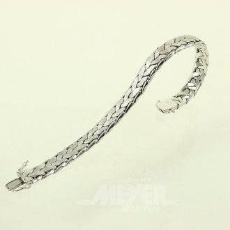 Armband, Zopfmuster mattiert, Handarbeit