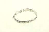 Armband, Zopfmuster mattiert, Handarbeit