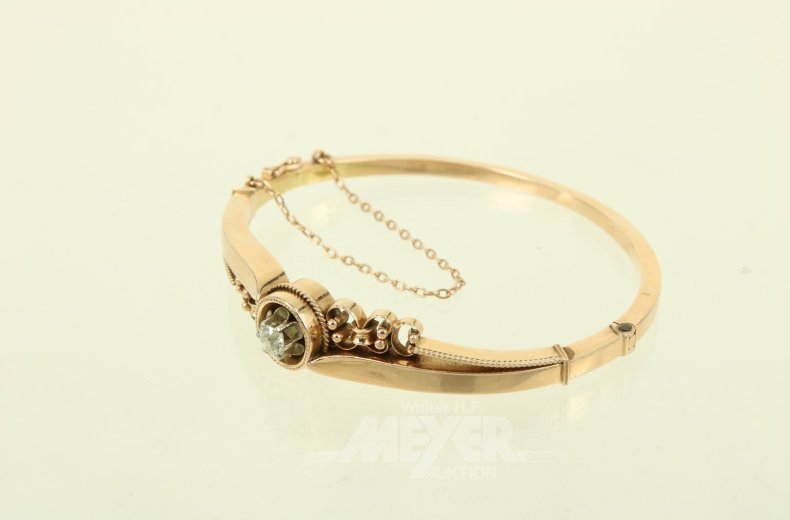Armreif mit 1 Brillant von ca. 0,25ct