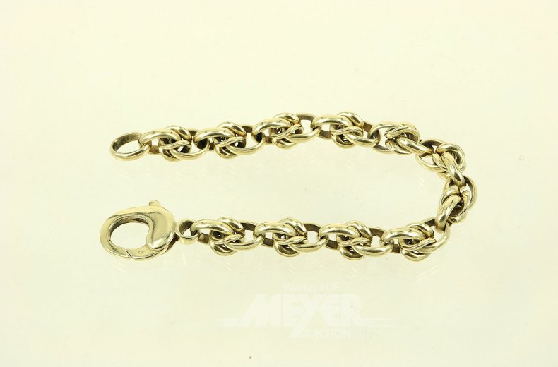 Gliederarmband mit gr. Karabinerschließe