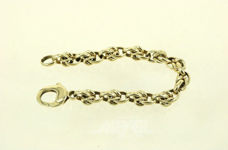 Gliederarmband mit gr. Karabinerschließe