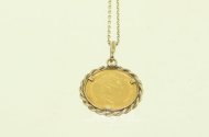 Kette mit Münzanhänger "Elisabeth II"