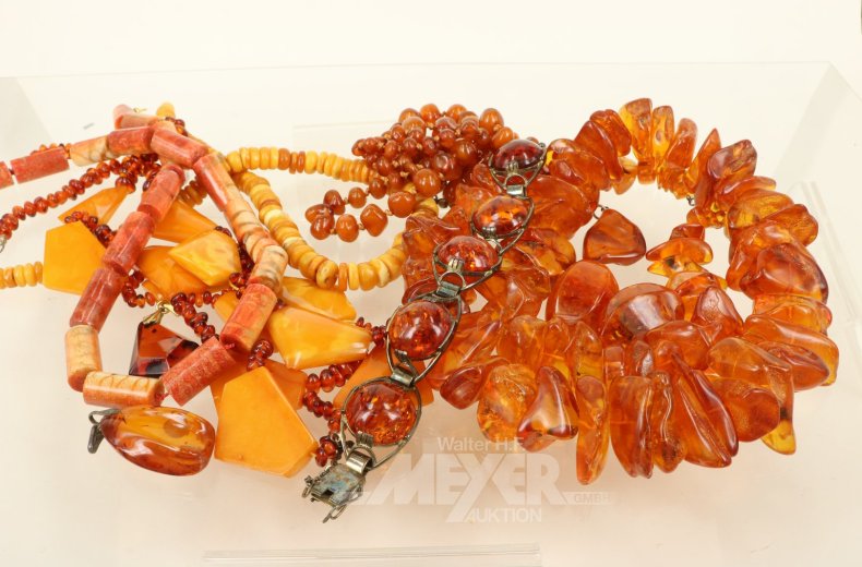 Konvolut Bernsteinschmuck