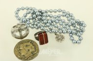 kl. Konvolut Mode- u. Silberschmuck