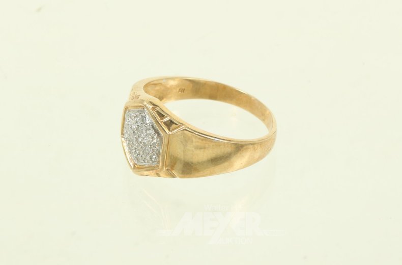 Ring mit kl. Diamanten