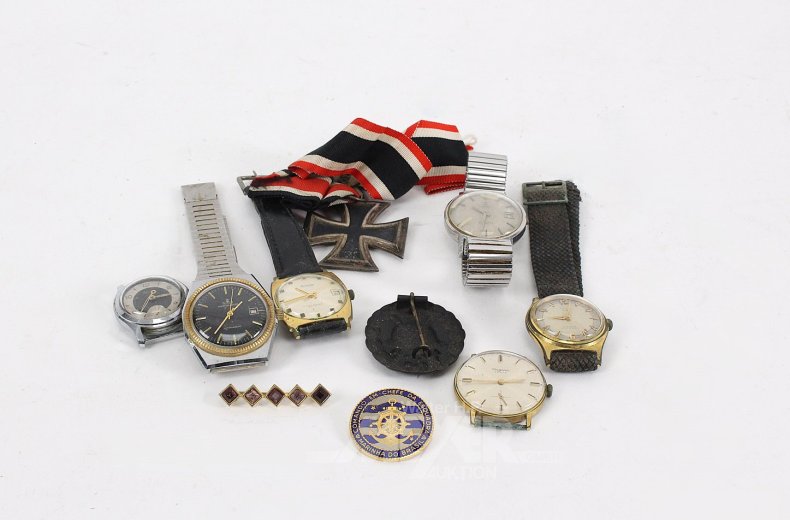 6 versch. Armbanduhren
